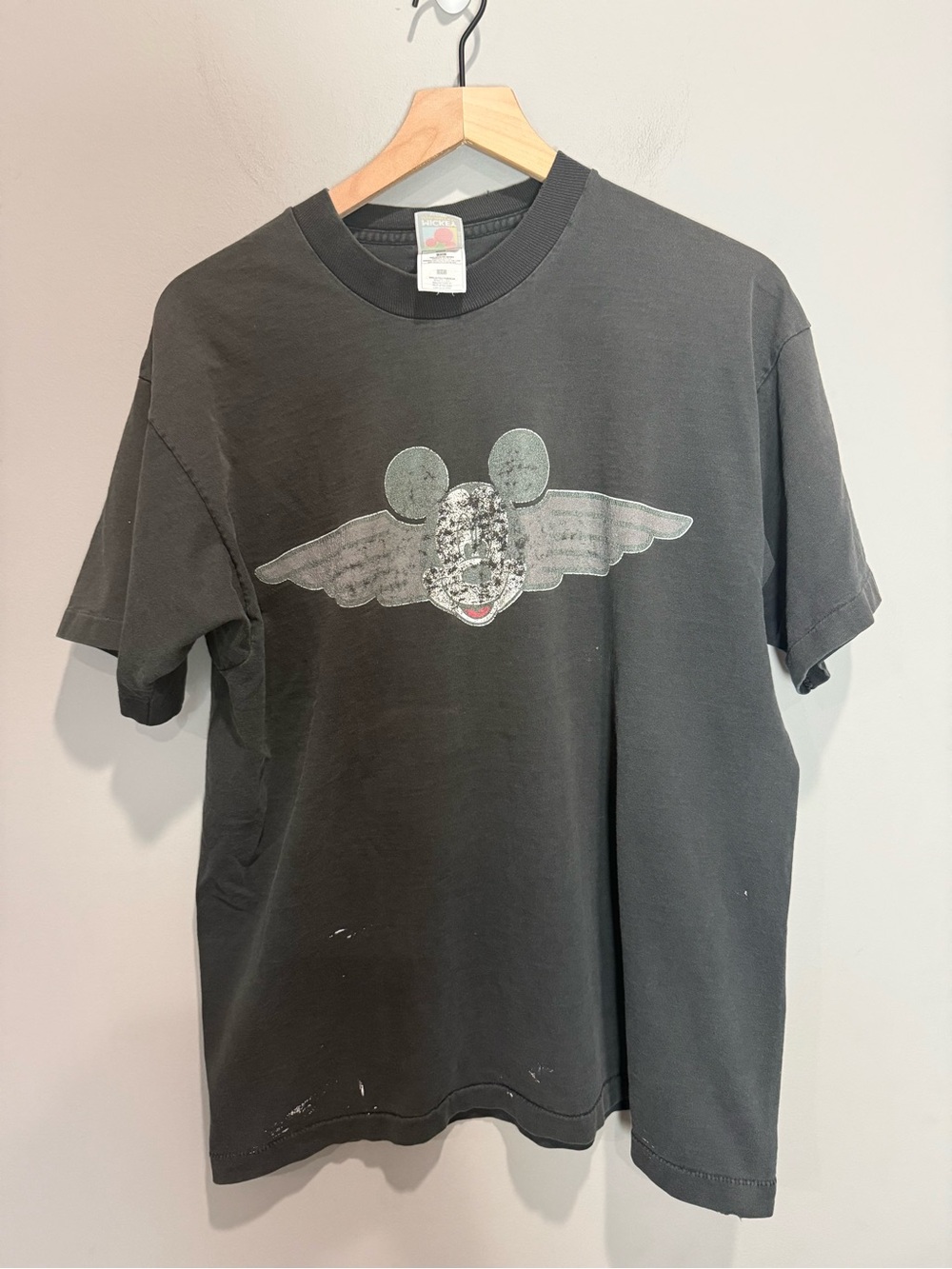 Vintage Mickey Mouse Unlimited Winged Graphic Single Stitch T-Shirt XL